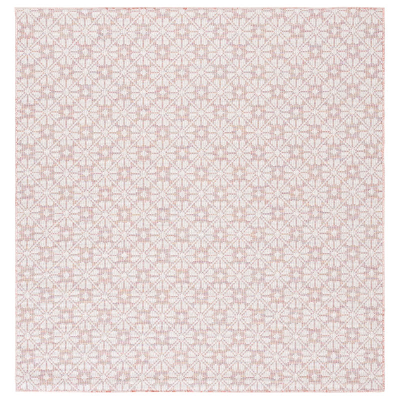Msr400 Performance Geometric Indoor/Outdoor Area Rug, Square 6'5"