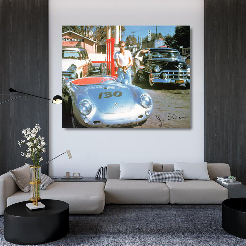 James Dean (Car), 36" H x 45" W