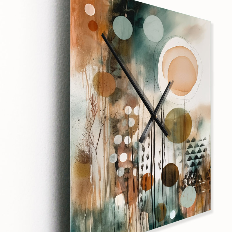 Jaseem - Horloge murale Boho, H 32 po x l 24 po x P 1 po