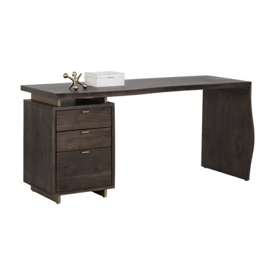 Solid Wood Iron Writing Desk