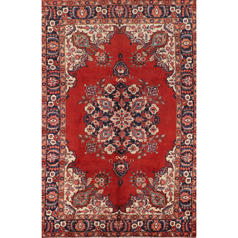 Tapis rouge rétro 7 x 11