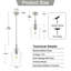 Suspension Alejo 7,87'' à 1 lumière en verre clair pour îlot de cuisine-1759305629