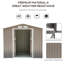 Bouzoun 7 ft. W x 4 ft. D Galvanised Steel Apex Garden Shed-1518190237