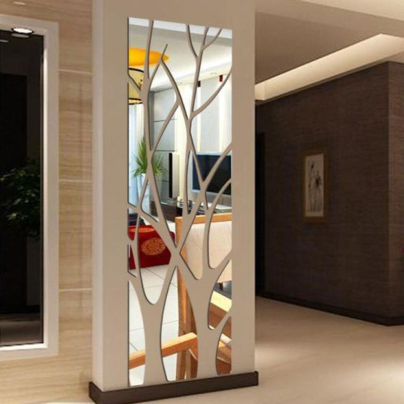 Citlali Mirror, 100cm H x 35cm W, Silver