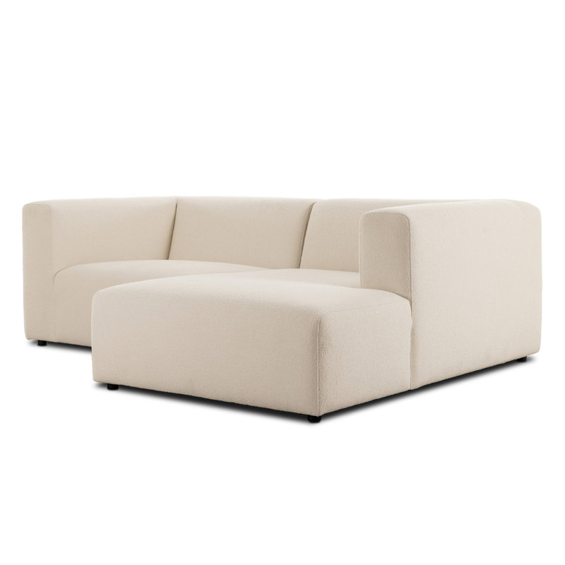 Lawndale 2PC Sectional LAFC-Fayette Cloud, Right Hand Facing, Fayette Cloud Polyester Blend