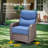 Abbey  Patio Swivel Glider Chair Set, 6-Inch Ultra-Plush Cushions & Water-Resistant Olefin Fabric-621907582-621907569
