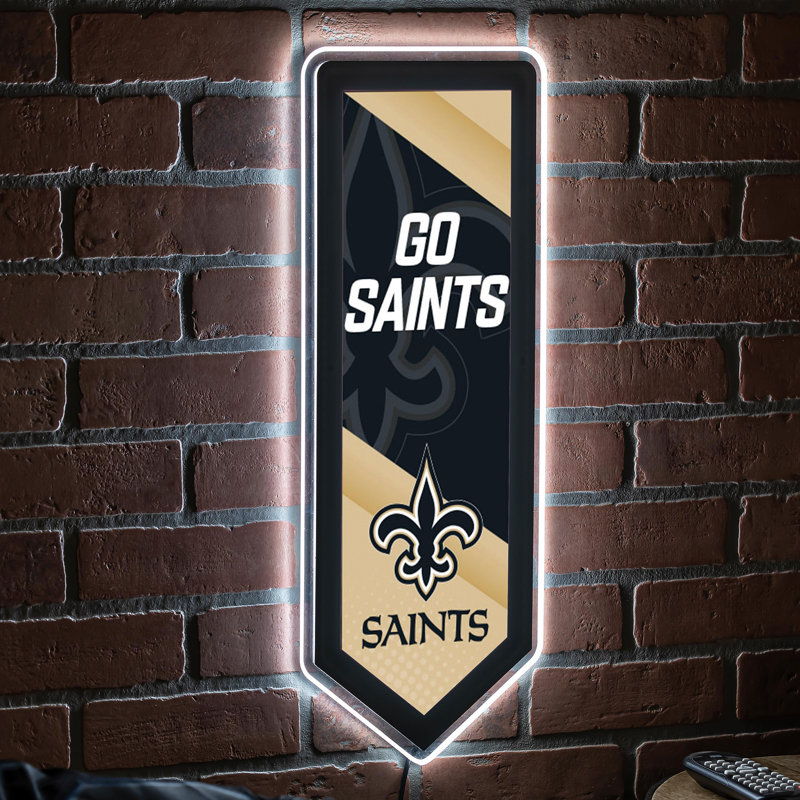 Plaque murale lumineuse NFL, Saints de la Nouvelle-Orléans