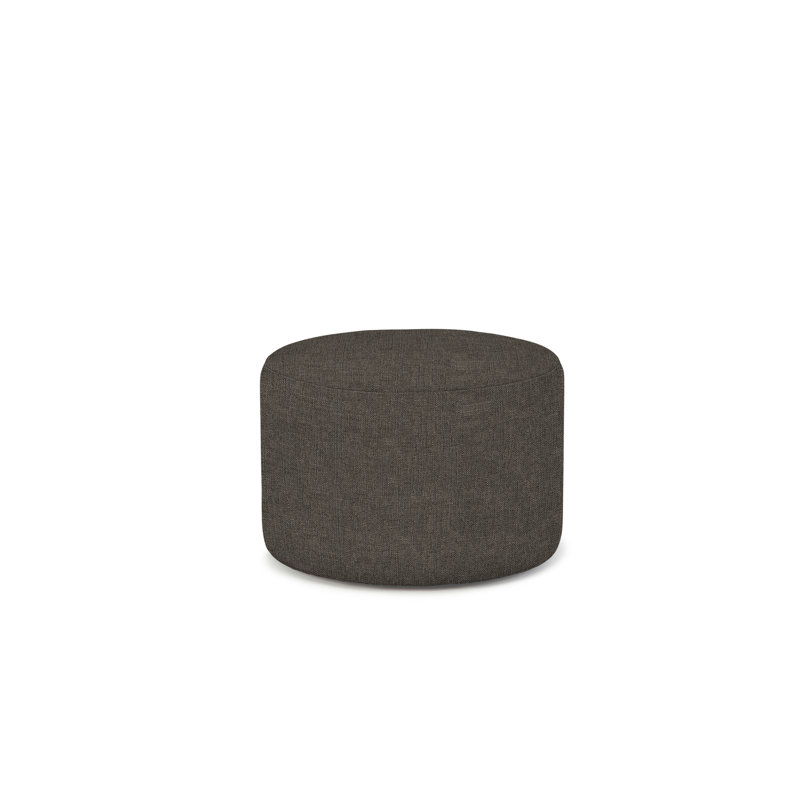 Repose-pieds rond 24 po Vera, Mélange de polyester tonnerre