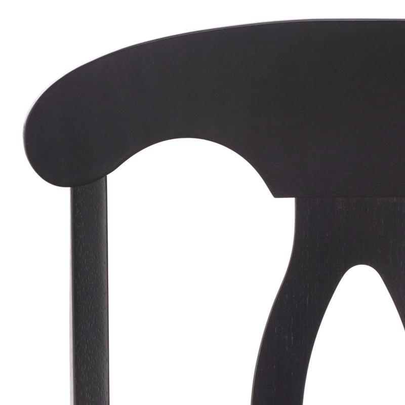 Chaise avec accoudoirs Hannelore, Noir