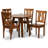 Luma 5-Pc Dining Set in Transitional Walnut Finished, 37.4'' H X 17.9'' W X 19.9'' D-702255194-702255189