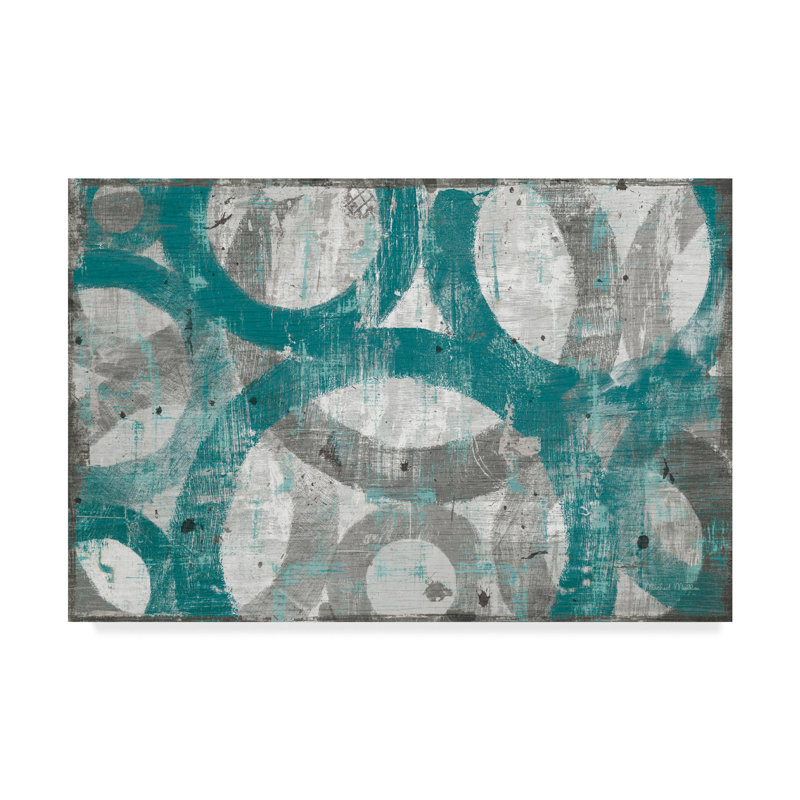 " Industrial I Teal " by Michael Mullan, 30" H x 47" W x 2" D