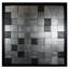 Décoration murale boîte-cadre en damier 3D