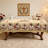 Inspirational Easter Religious Tablecloth - Cross & Rose Printed Fabric Cover, Reusable Round/Rectangular Tablecloth for Easter Services, Home Celebrations | Elegant Scalloped-Edge Table Decor with Faith-Based Design, Fits Dining Tables-350649683