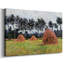 Haystacks, Overcast Day, 1884, toile tendue avec châssis-484183303