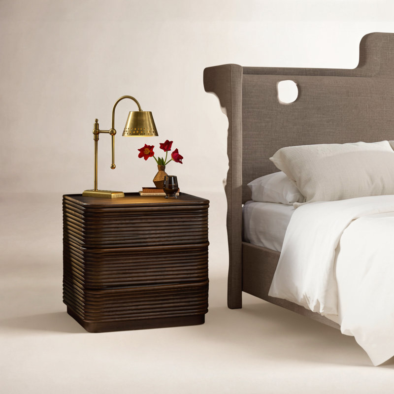 Benny 3 - Drawer Solid Wood Nightstand