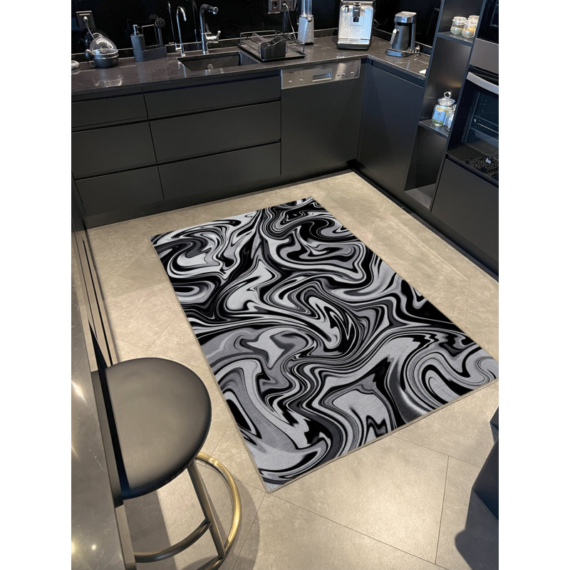 Tapis décoratif moderne Mira, Rectangle 3 pi 11,24 po x 5 pi 10,87 po