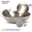 Bol décoratif en métal Maia en argent-608478525