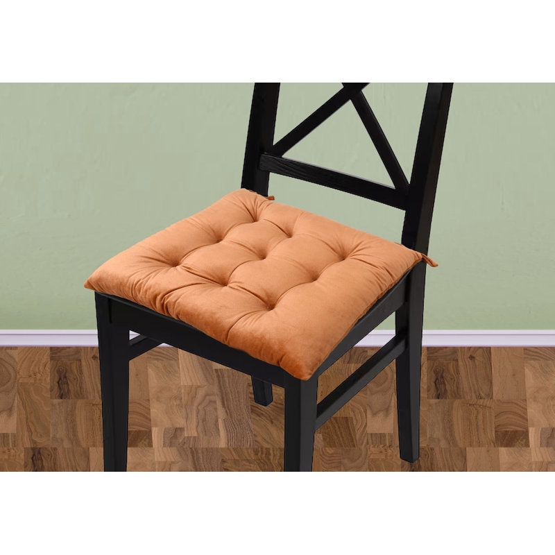 Outdoor 3'' Dining Chair Seat Cushion, Rust