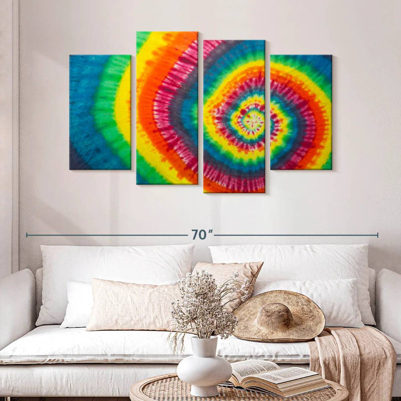 Avery Spiral Tie Dye Abstract, 32" H x 52" W