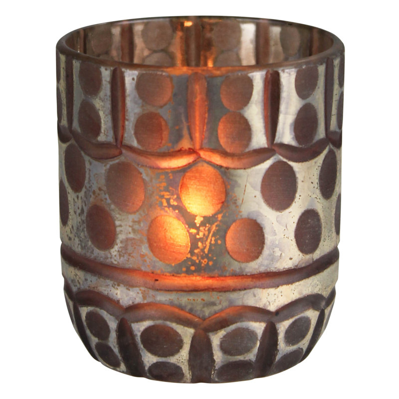 Etched Glass Votive
