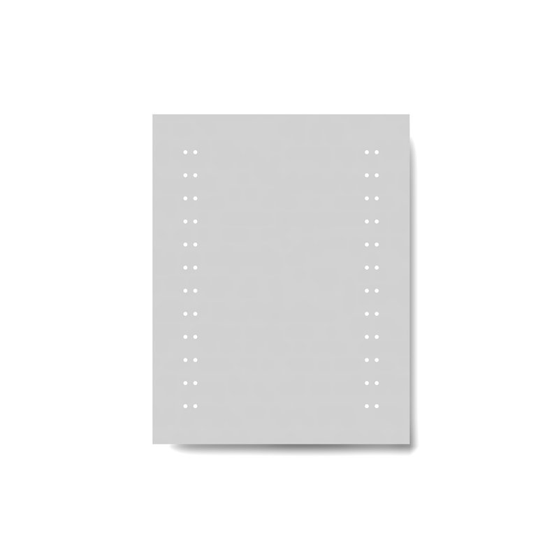 iBathUK Vega Wall Mounted LED Illuminated Bathroom Mirror, Modern Rectangular Battery Powered Mirror with White Lights, 390x500mm