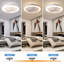 Ventilateur de plafond standard à DEL 20,5 po avec télécommande et ensemble d'éclairage inclus Sandee-2050267153