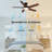 52" 5-Blade Modern Ceiling Fans with Lights and Remote Control-114222874