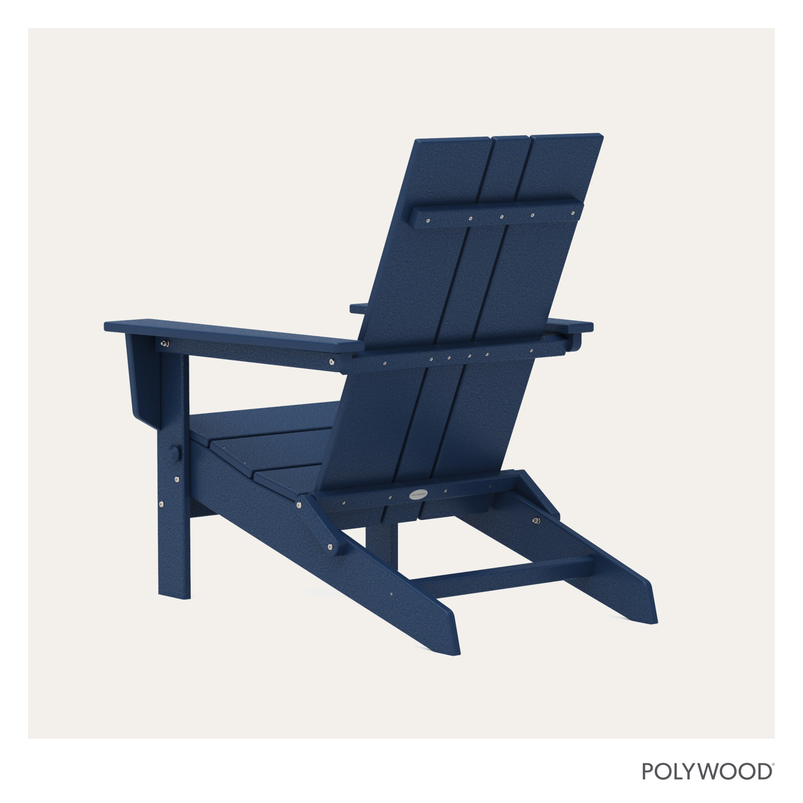 POLYWOOD® Folding Adirondack Chair, Navy