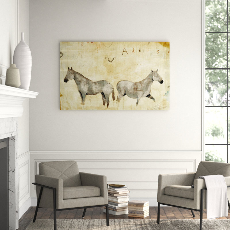 Equine Dance II Print by Patrick Wright, 40" H x 64" W x 1.5" D, Outdoor