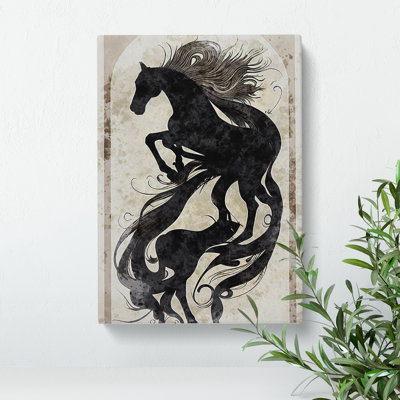 Magnificent Horse Art No.4 Abstract - Wrapped Canvas Print