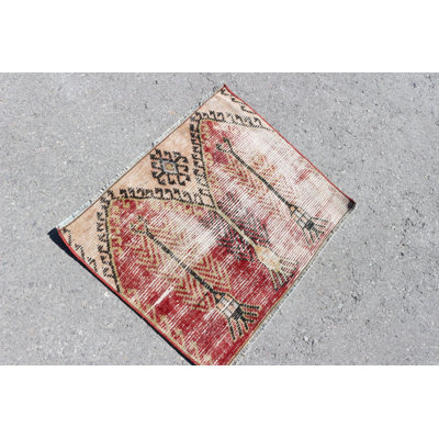 Handmade Turkish Red Carpet For Outdoor Use Or As Wall Hanging Home Decor