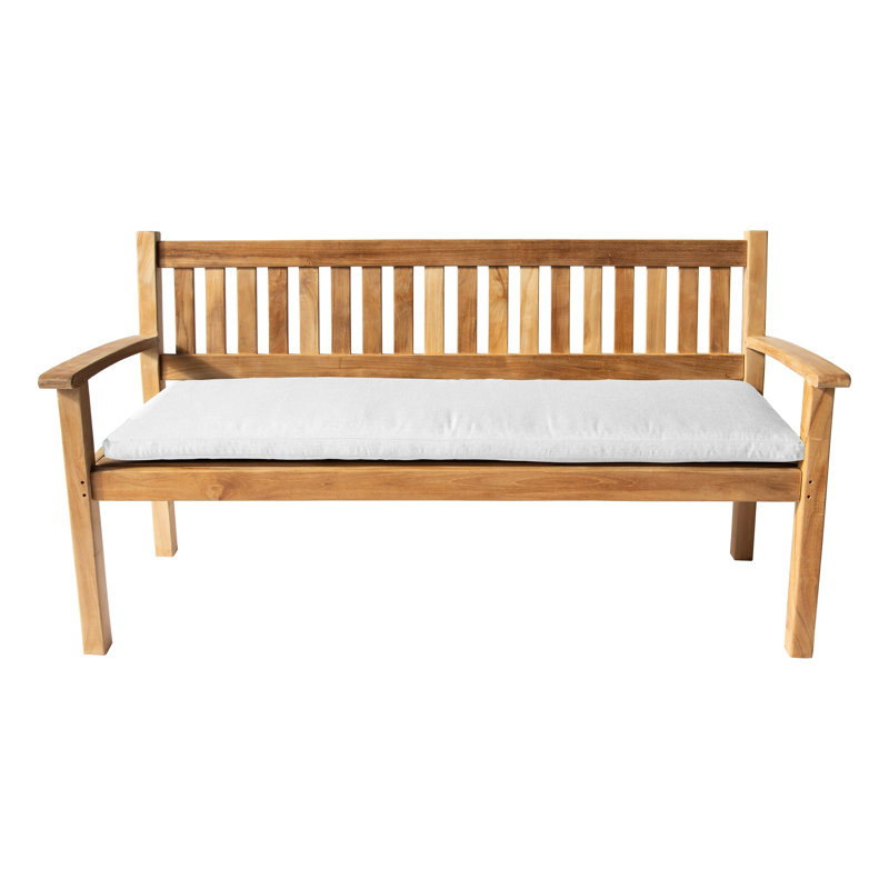 Huntington Outdoor Teak Bench, White