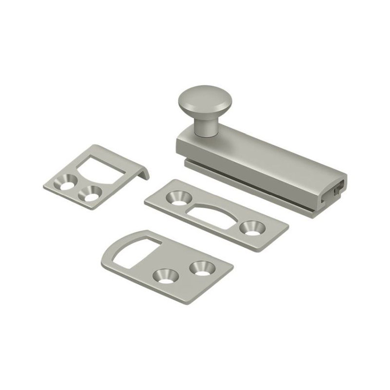 Boulon de surface 2 po Deltana 2SBCS15, vis dissimulée, nickel brossé HD, Nickel brossé, H 1,9375 po x l 2 po x P 1,5625 po