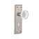 New York Plate with Decorative Keyhole and Crystal Meadows Knob