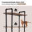 Vintage Bookshelf, Heavy Duty Display Book Case Shelf with Metal Pipe-587523283