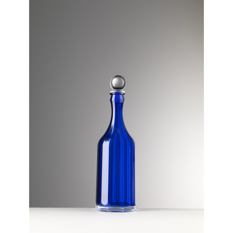 Carafe à whisky Bona Sm, H 11,25 po x l 3,35 po x P 3,35 po, Bleu