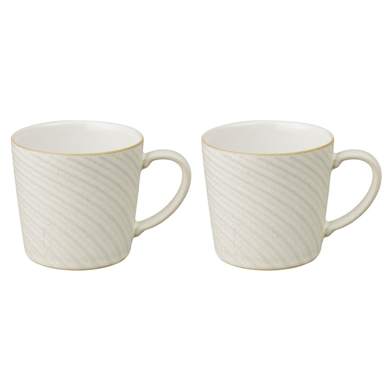 Denby Impression Large Mugs, Cream