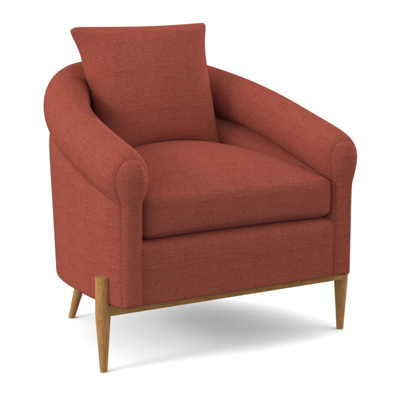 Jaxson Armchair, Amber, Maya Cyan Polyester Blend