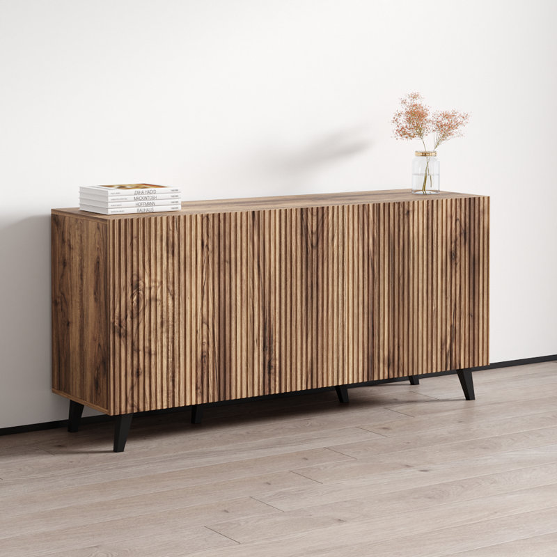 Blenda 60.2" Sideboard with Matte Finish, Oak