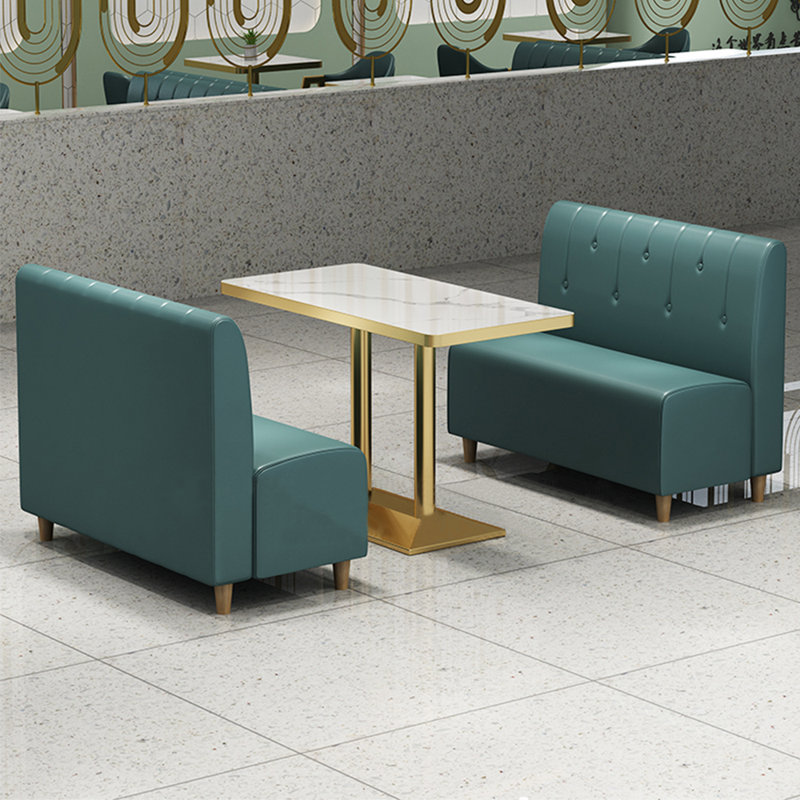 Banc rembourré en similicuir Burger Place Cafe