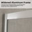 50"-54"W X 72"H Frame Shower Door, Double Sliding Shower Bathroom Glass Door with 1/4"(6mm) Clear SGCC Tempered Glass for Walk-in Shower, Easy-to-Clean Treated, Chrome-123152757