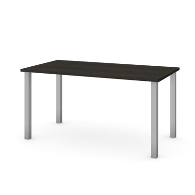 Bureau d'écriture en bois manufacturé et en métal