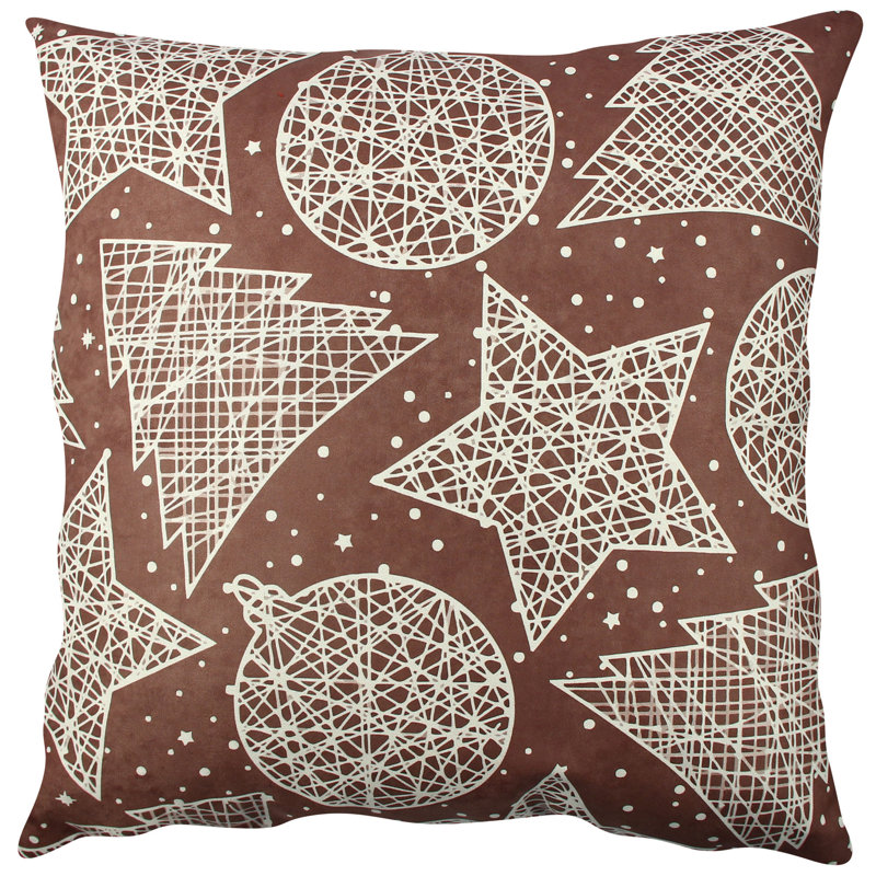 Coussin lavable de qualité supérieure, 17,0 x 17,0 pouces, 50% coton / 50% polyester, rembourrage en silicone, fermeture à glissière dissimulée | Doux, confortable et repassable | Parfait pour la décoration intérieure, le salon et la chambre à cou
