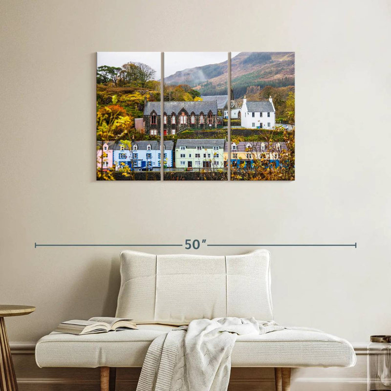 Bâtiments de Portree Town, H 24 po x l 38 po