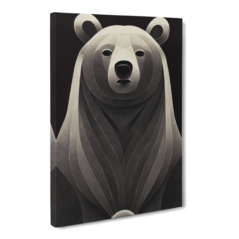 Bear Avant Garde - Wrapped Canvas, 76cm H x 50cm W x 3cm D