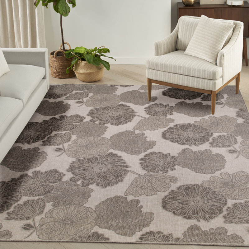 Pano Floral Indoor / Outdoor Rug, Rectangle 8' x 10'