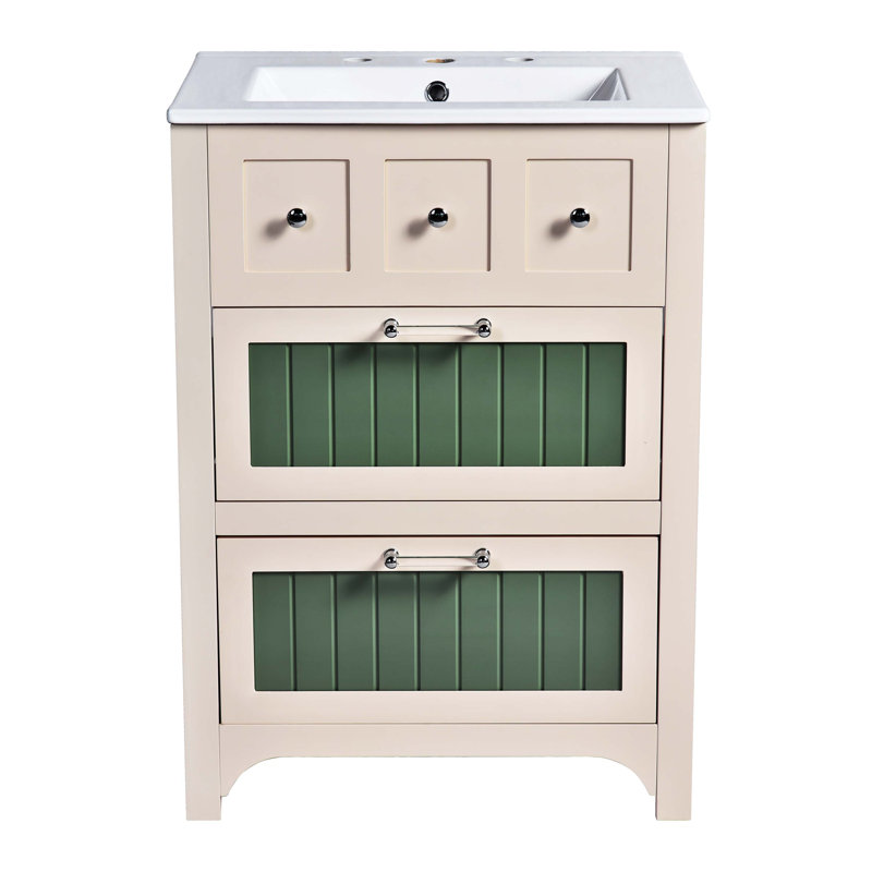 Meuble-lavabo à 2 tiroirs Raylee