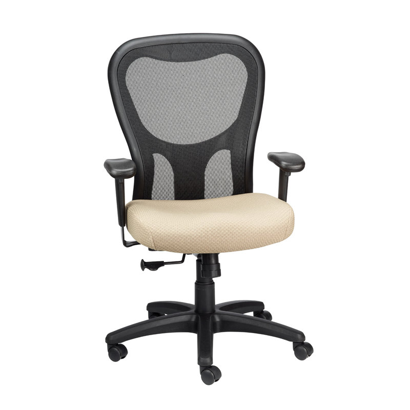 Tempur-Pedic TP9000C Mesh Swivel Task Chair with Tempur Material, Cooling Gel Layer, Adjustable Armrests, and Lumbar Support