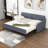 Basiliki Twin Size Upholstered Daybed with Trundle and USB Charging Design-1576478540
