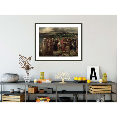 «Comedians or Arab Buffons» par Eugène Delacroix, impression giclée sur cadre